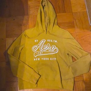 Aeropostale yellow hoodie. Size Large.